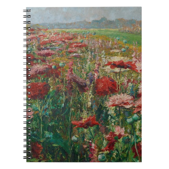 Blooming Poppies – Olga Wisinger-Florian Notebook (Front)