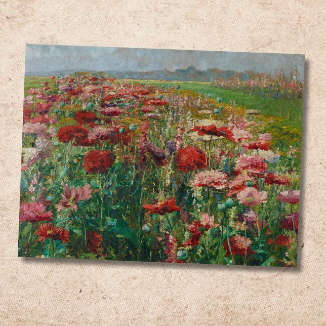 Blooming Poppies – Olga Wisinger-Florian Postcard (Creator Uploaded)