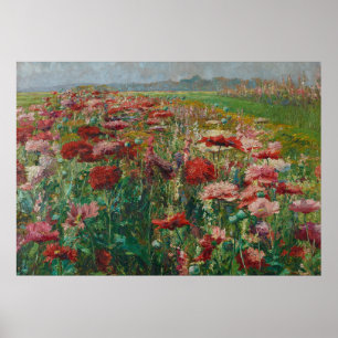 Blooming Poppies – Olga Wisinger-Florian Poster