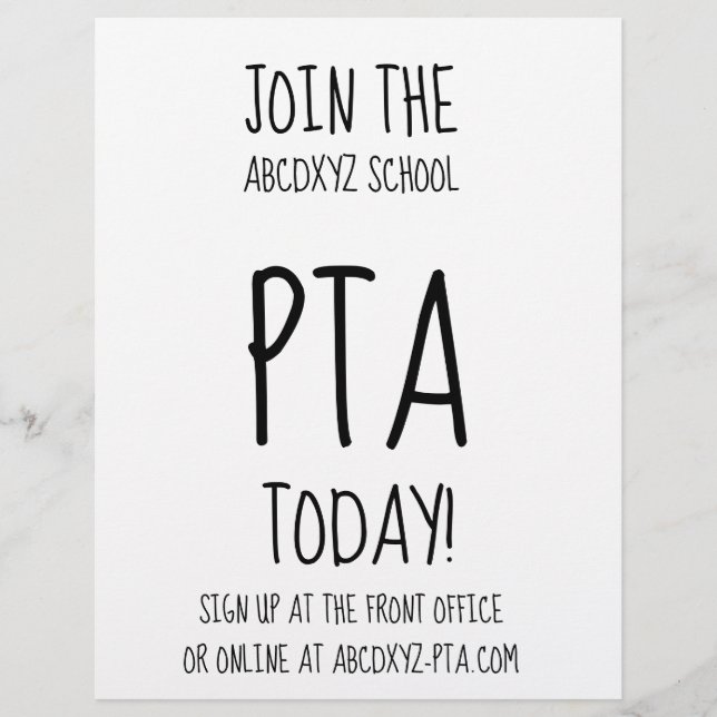 Blooming PTA Flyer (Front)