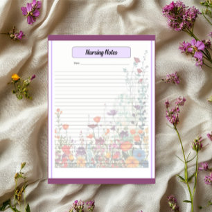 Blooming Purple Garden_ Bloc-notes de notes de soi