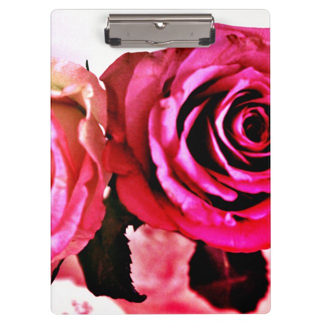 Blooming Roses Clipboard (Front)