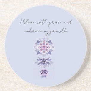 Blooming Serenity Mandala Sandstone Coaster