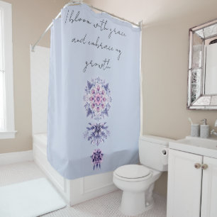 Blooming Serenity Mandala Shower Curtain