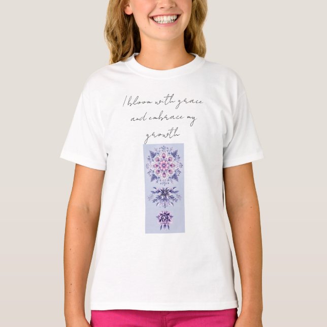 Blooming Serenity Mandala T-Shirt (Front)