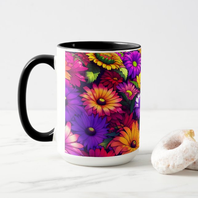 "Blooming Spectrum" Mug (With Donut)
