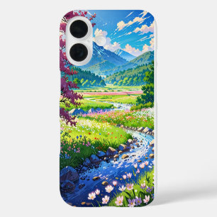 Blooming Spring Valley iPhone 16 Case