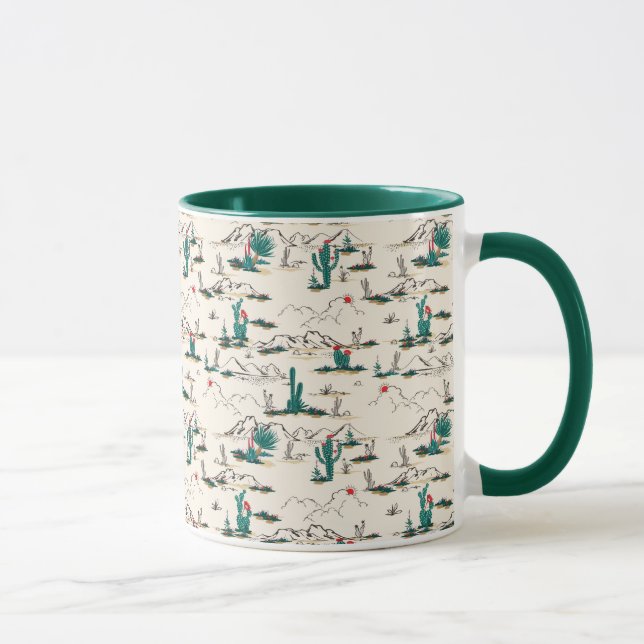 Blooming Succulents Pattern Mug (Right)