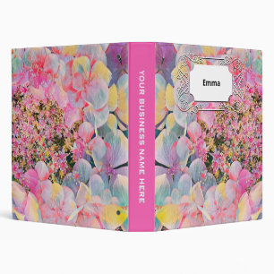 Blooming Summer Hydrangea Flower Binder