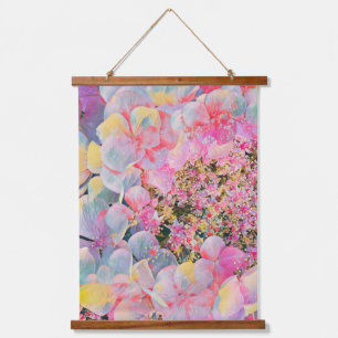 Blooming Summer Hydrangea Flower Hanging Tapestry