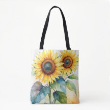 Blooming Sunshine Canvas Tote Bag