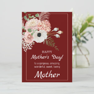 Blooming Together: A Sweet Rustic Mother's Day  Holiday Card
