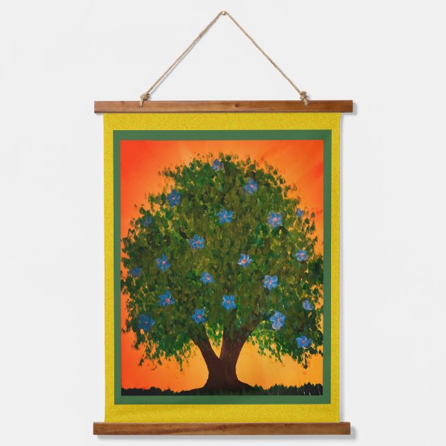 Blooming Tree Hanging Tapestry (Front)