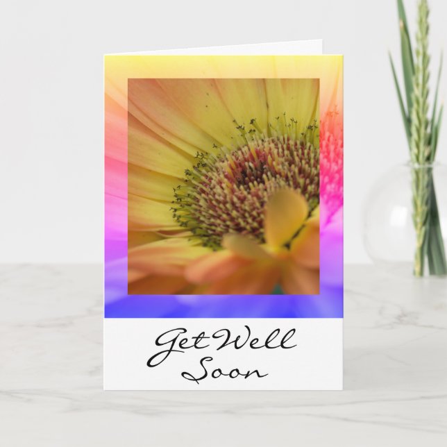 Blooming Wishes - Get Well Soon Card (Front)