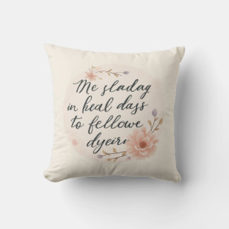 Blooming Words - Inspirational Quote Cushion