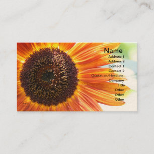 Blooming Yellow Sunflower Business Card