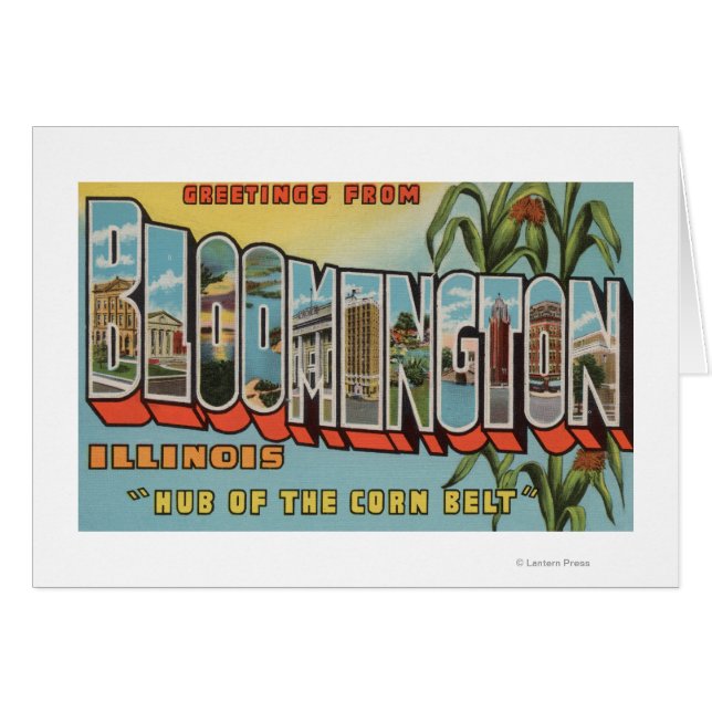 Bloomington, Illinois - Large Letter Scenes 2 (Front Horizontal)