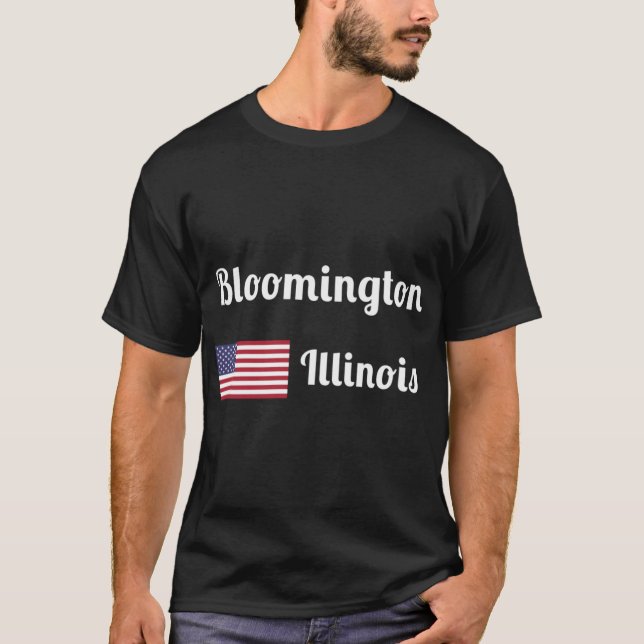 Bloomington Illinois Stylish Prints1 T-Shirt (Front)
