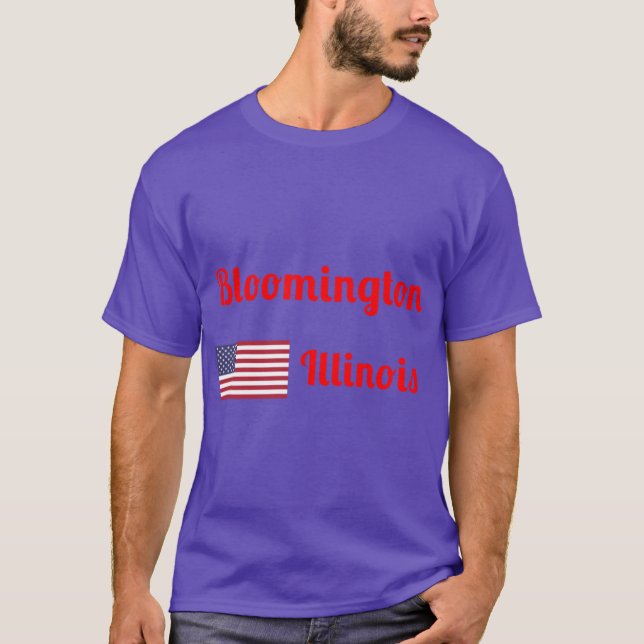 Bloomington Illinois Stylish Prints2 T-Shirt (Front)