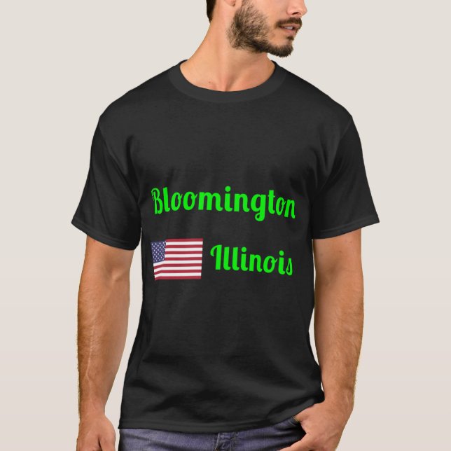 Bloomington Illinois Stylish Prints3 T-Shirt (Front)