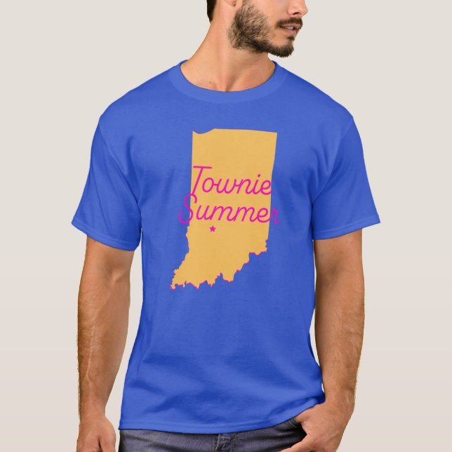 Bloomington Indiana Townie Summer T-Shirt (Front)