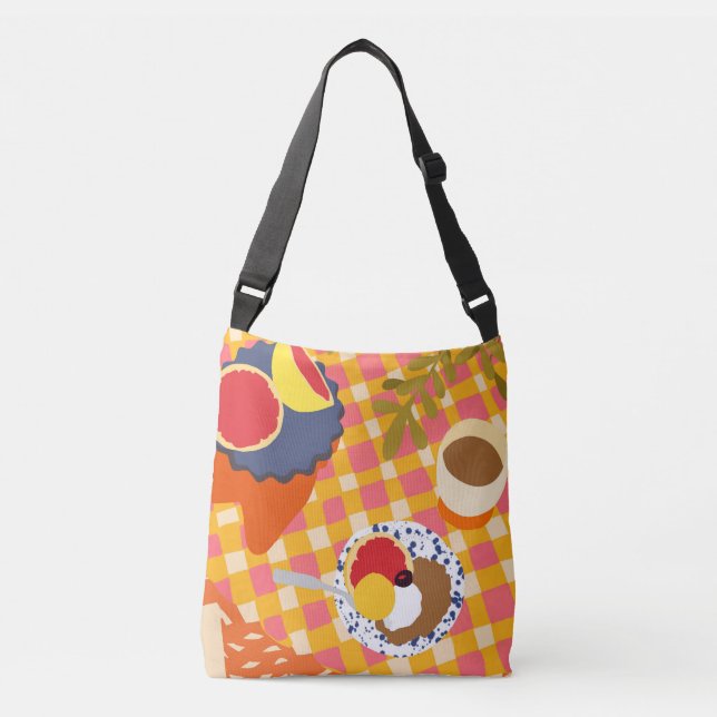 Blooms and Brunch Crossbody Bag (Front)