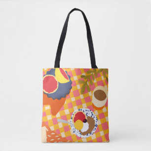 Blooms and Brunch Tote Bag