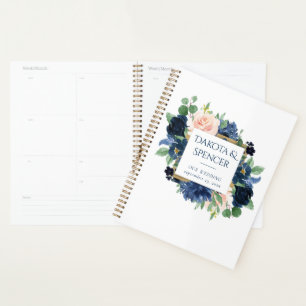Blooms Chics   Romantic Navy et Blush Motif