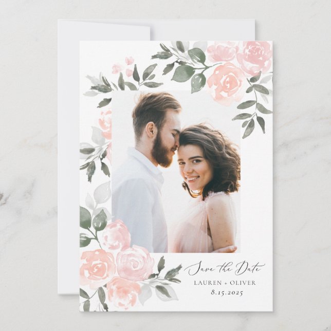 Blooms du jardin Enregistrer le Carte de remerciem (Devant)