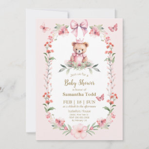 Blooms et papillons : accueil Invitation bébé