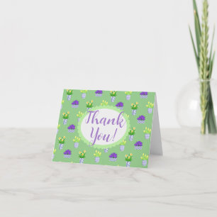 Blooms in Chinoiserie Pots Flat Cards