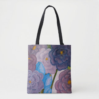 Blooms in Grey Tote Bag
