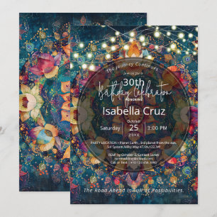 Blooms in Motion   Floral Mandala Design Invitation