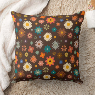 "Blooms in Vogue: Stylish Flowers Pillow