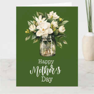 "Blooms of Affection: White Gardenia Mother's Day  Card