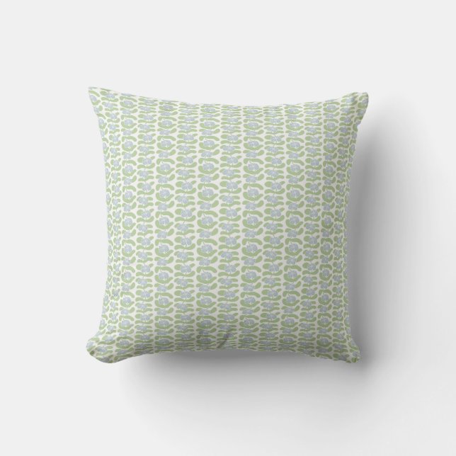 Blooms on a Vine Throw Pillow (Front)