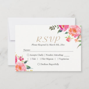 BLOOMS PEINTS Mariage botanique floral RSVP