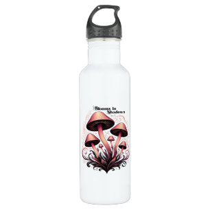 Blooms Shadows - Whimsigoth Mushroom Art Pastel Go 710 Ml Water Bottle