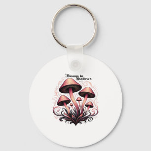 Blooms Shadows - Whimsigoth Mushroom Art Pastel Go Keychain