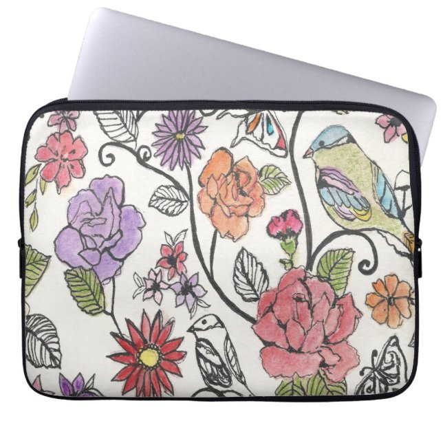Bloomsbury design on a Laptop Sleeve (Front)