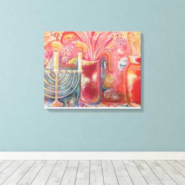 Blossom 2 canvas print (Insitu(Wood Floor))