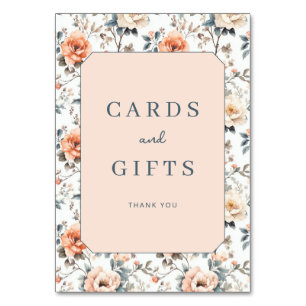 Blossom and Vow Wedding Table Number