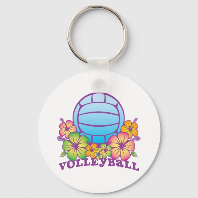 Blossom Beach Volleyball Keychain (Front)