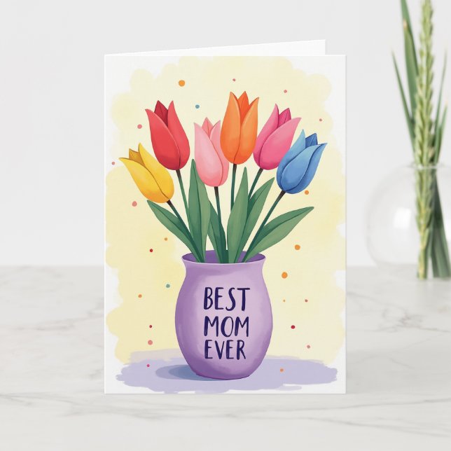 Blossom Best Mom Ever Card (Front)