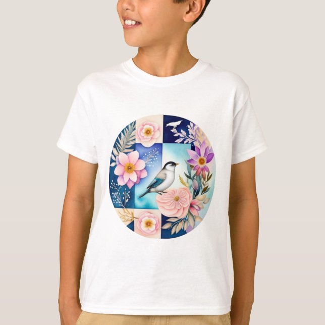 Blossom & Bird  T-Shirt (Front)