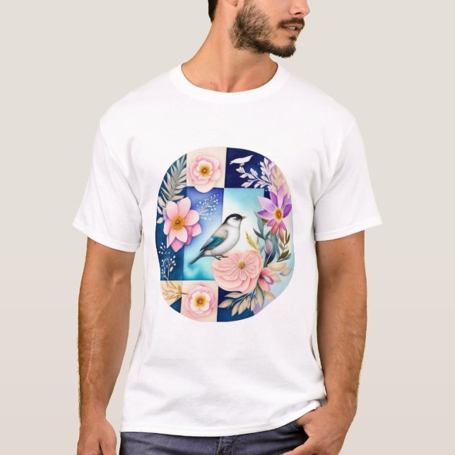 Blossom & Bird  T-Shirt (Front)