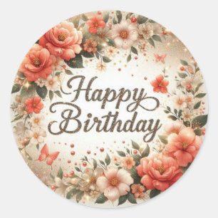 Blossom Birthday Wishes sticker