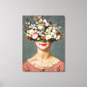 “Blossom Bonnet” Helen - Art & Floral Society Canvas Print