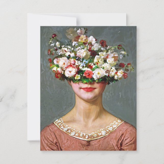 “Blossom Bonnet” Helen - Art & Floral Society Invitation (Front)