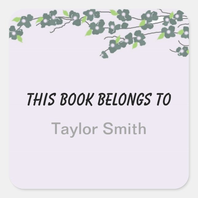 Blossom Book Label (Front)
